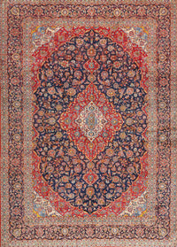 Machine Washable Traditional Brown Red Rug, wshtr2916