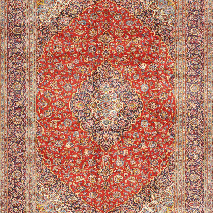Machine Washable Traditional Red Rug, wshtr2917