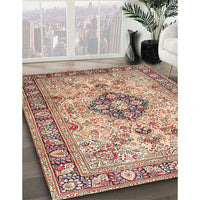 Traditional Brown Medallion Rug, tr2918