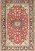 Machine Washable Traditional Brown Rug, wshtr2919