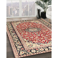 Traditional Brown Medallion Rug, tr2919