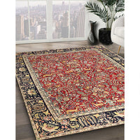 Traditional Saffron Red Persian Rug, tr2921