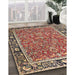 Machine Washable Traditional Saffron Red Rug in a Family Room, wshtr2921