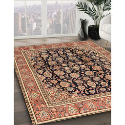 Machine Washable Traditional Sandy Brown Rug in a Family Room, wshtr2924