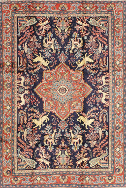 Machine Washable Traditional Sepia Brown Rug, wshtr2925