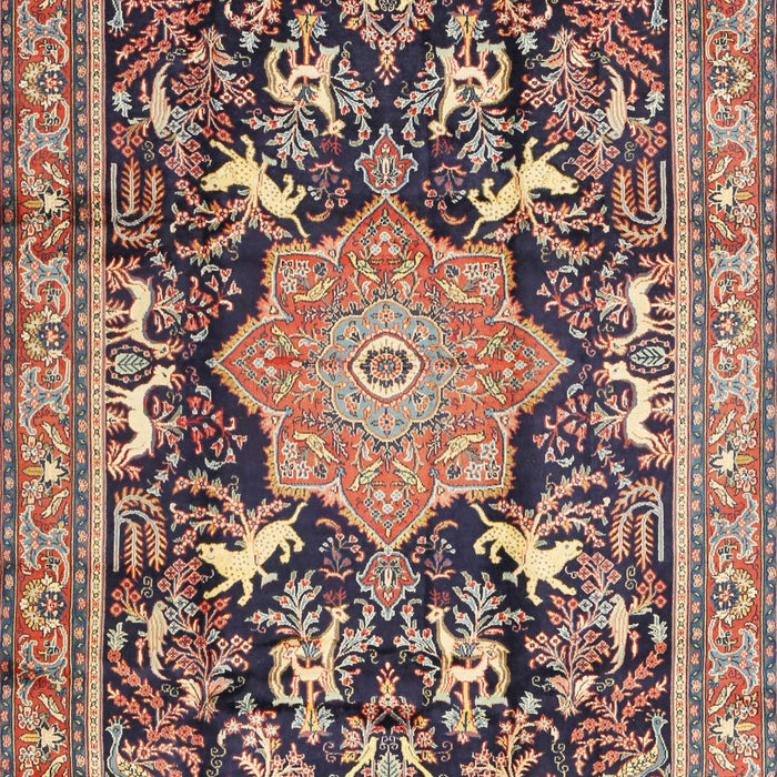 Machine Washable Traditional Sepia Brown Rug, wshtr2925