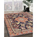 Machine Washable Traditional Sepia Brown Rug in a Family Room, wshtr2925