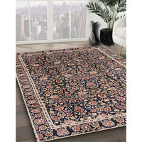 Traditional Burgundy Brown Persian Rug, tr2926