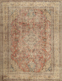 Machine Washable Traditional Gold Brown Rug, wshtr2928