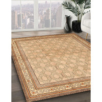 Traditional Chocolate Brown Persian Rug, tr292