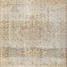 Square Traditional Camel Brown Persian Rug, tr2930