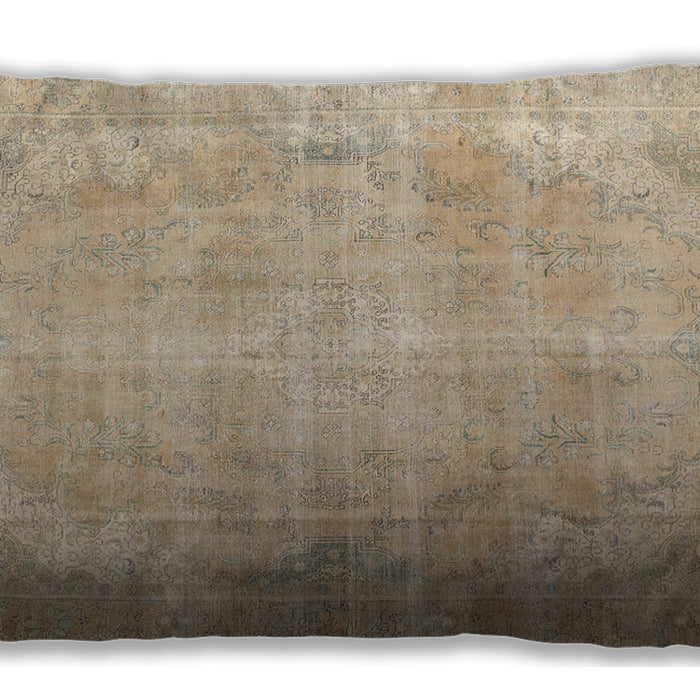 Traditional Classic Rectangular Brown Lumbar Throw Pillow, 13 inch by 19 inch, lbtr2933