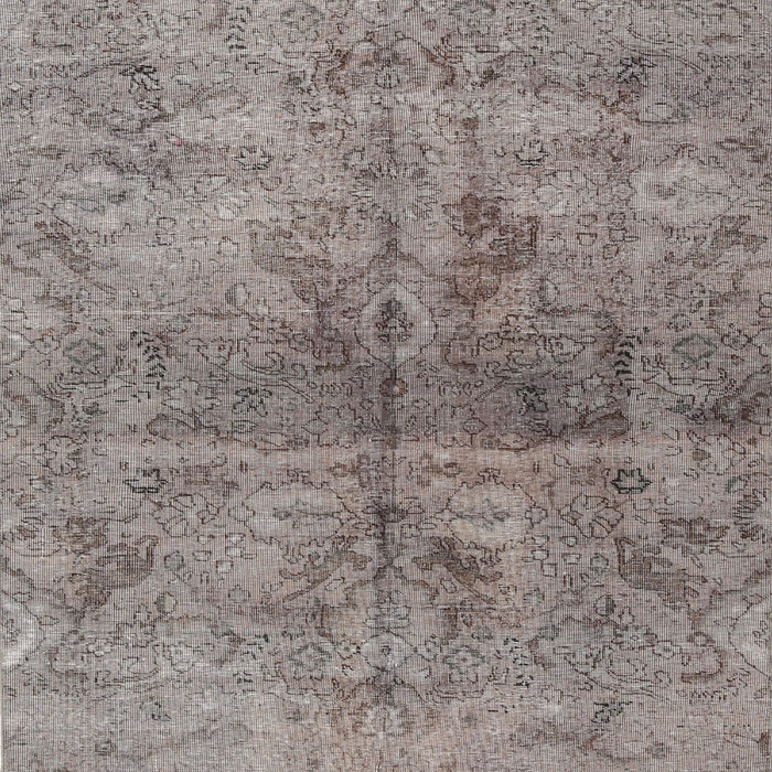 Square Traditional Silver Pink Persian Rug, tr2934