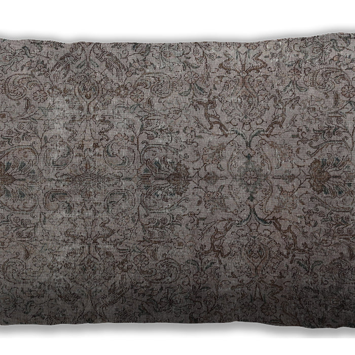 Traditional Classic Rectangular Rosy Brown Pink Lumbar Throw Pillow, 13 inch by 19 inch, lbtr2935