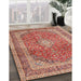 Traditional Red Medallion Rug in Family Room, tr2936