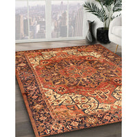 Traditional Orange Persian Rug, tr2938