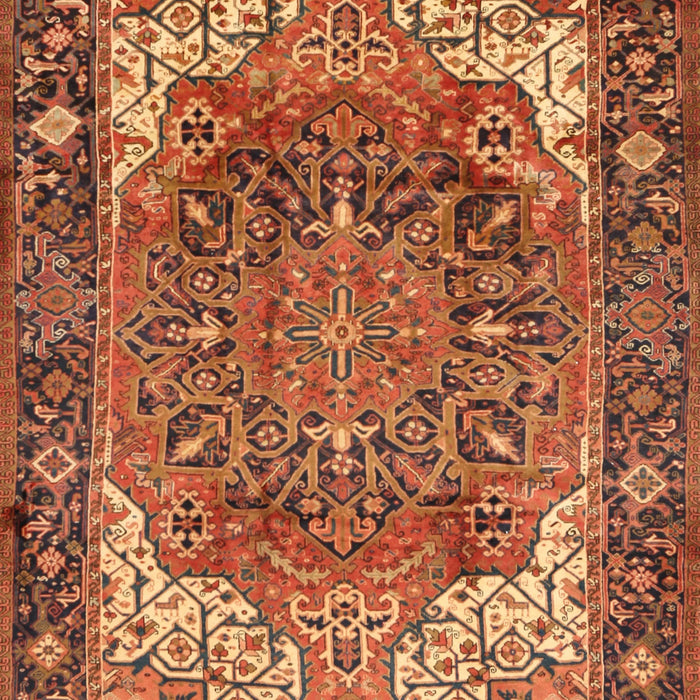 Machine Washable Traditional Orange Rug, wshtr2938