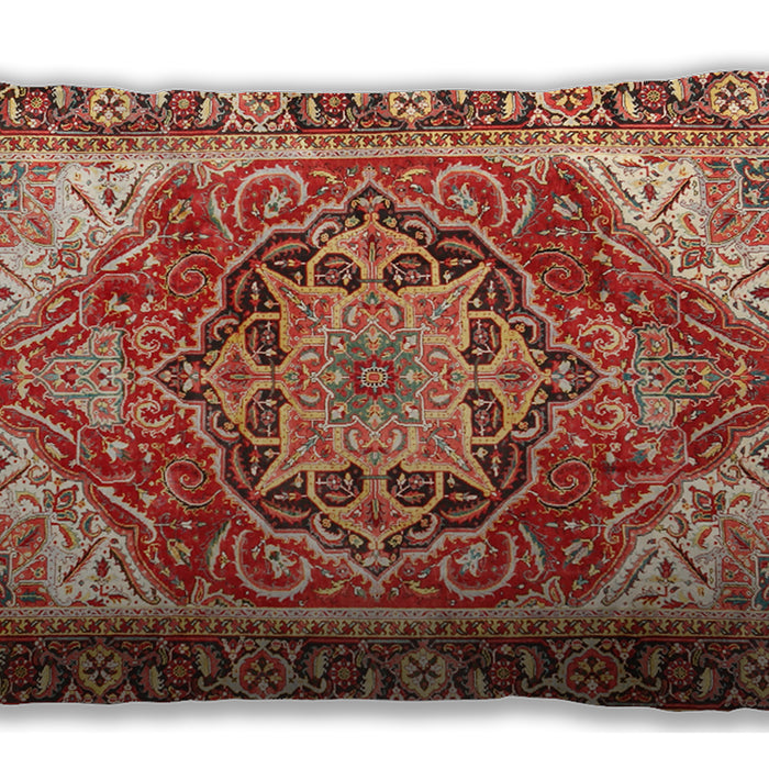 Traditional Classic Rectangular Brown Sand Brown Lumbar Throw Pillow, 13 inch by 19 inch, lbtr2939