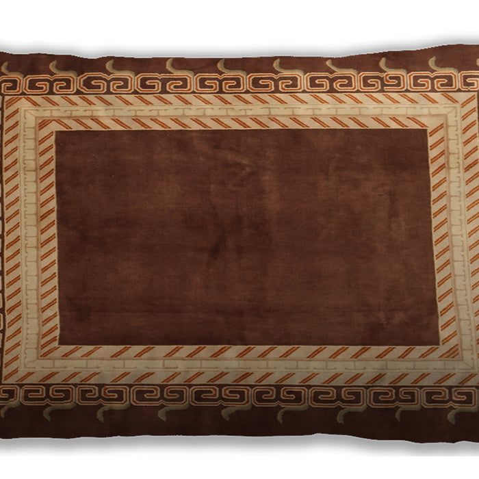 Traditional Classic Rectangular Saffron Red Lumbar Throw Pillow, 13 inch by 19 inch, lbtr293