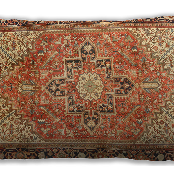 Traditional Classic Rectangular Mahogany Brown Lumbar Throw Pillow, 13 inch by 19 inch, lbtr2941