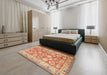 Traditional Red Oriental Rug in a Bedroom, tr2942