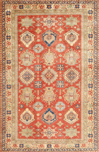 Machine Washable Traditional Red Rug, wshtr2942