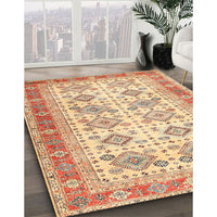 Traditional Orange Oriental Rug, tr2945