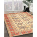 Traditional Orange Oriental Rug in Family Room, tr2945