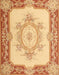 Traditional Chrome Gold Yellow Medallion Rug, tr2947