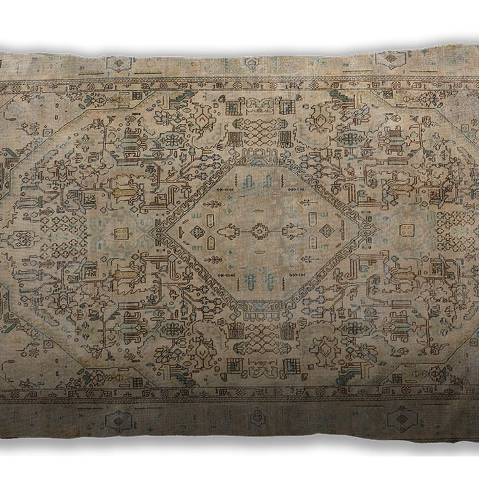 Traditional Classic Rectangular Dark Almond Brown Lumbar Throw Pillow, 13 inch by 19 inch, lbtr2950