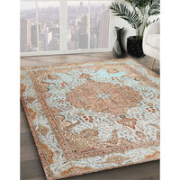 Traditional Orange Salmon Pink Persian Rug, tr2951