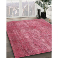 Traditional Raspberry Red Persian Rug, tr2953
