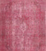 Machine Washable Traditional Raspberry Red Rug, wshtr2953