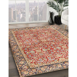 Traditional Brown Persian Rug in Family Room, tr2954