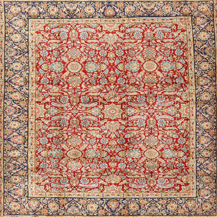 Square Traditional Brown Persian Rug, tr2954