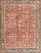 Machine Washable Traditional Brown Rug, wshtr2954