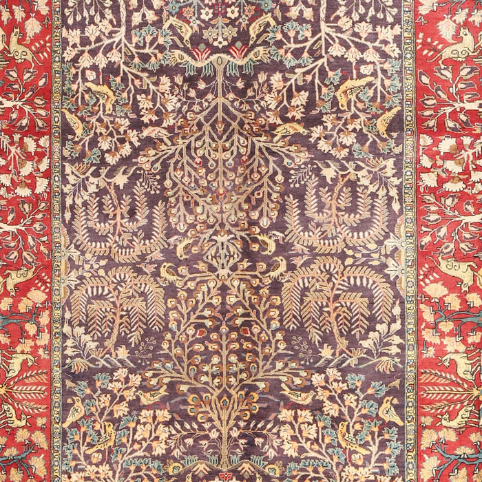 Machine Washable Traditional Fire Brick Red Rug, wshtr2956