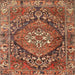 Square Traditional Red Persian Rug, tr2958