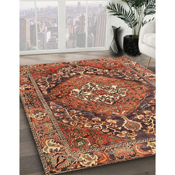 Traditional Red Persian Rug in Family Room, tr2958