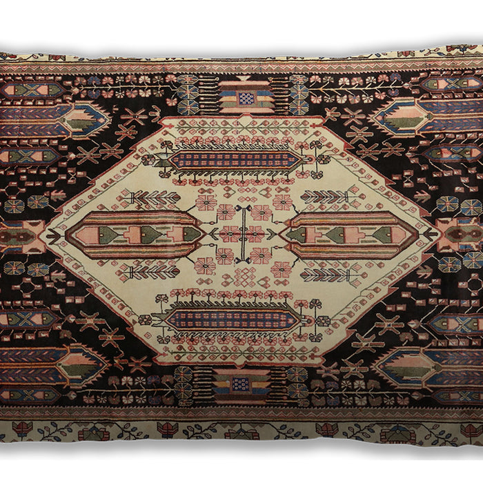 Traditional Classic Rectangular Bakers Brown Lumbar Throw Pillow, 13 inch by 19 inch, lbtr2959