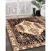 Traditional Bakers Brown Persian Rug in Family Room, tr2959