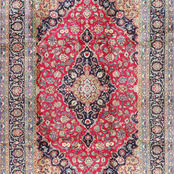 Traditional Dark Raspberry Purple Medallion Rug, tr2960