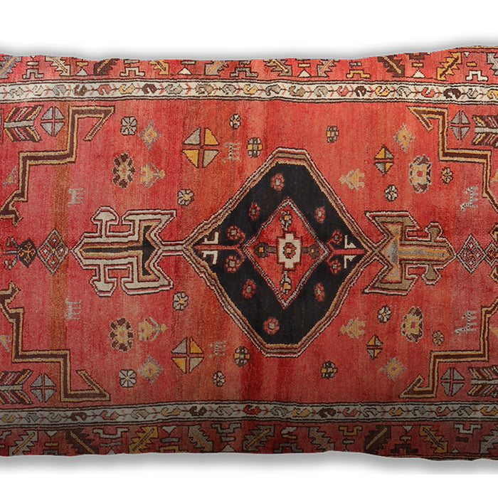 Traditional Classic Rectangular Mango Orange Lumbar Throw Pillow, 13 inch by 19 inch, lbtr2963