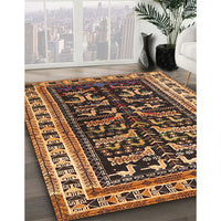 Traditional Bakers Brown Persian Rug, tr2964