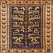Square Traditional Bakers Brown Persian Rug, tr2964