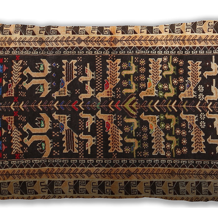 Traditional Classic Rectangular Bakers Brown Lumbar Throw Pillow, 13 inch by 19 inch, lbtr2964