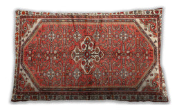 Traditional Classic Rectangular Tangerine Pink Lumbar Throw Pillow, 13 inch by 19 inch, lbtr2967