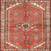 Square Traditional Tangerine Pink Persian Rug, tr2967