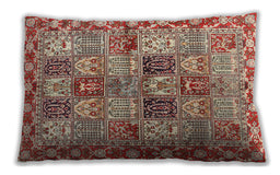Traditional Classic Rectangular Brown Lumbar Throw Pillow, 13 inch by 19 inch, lbtr2968