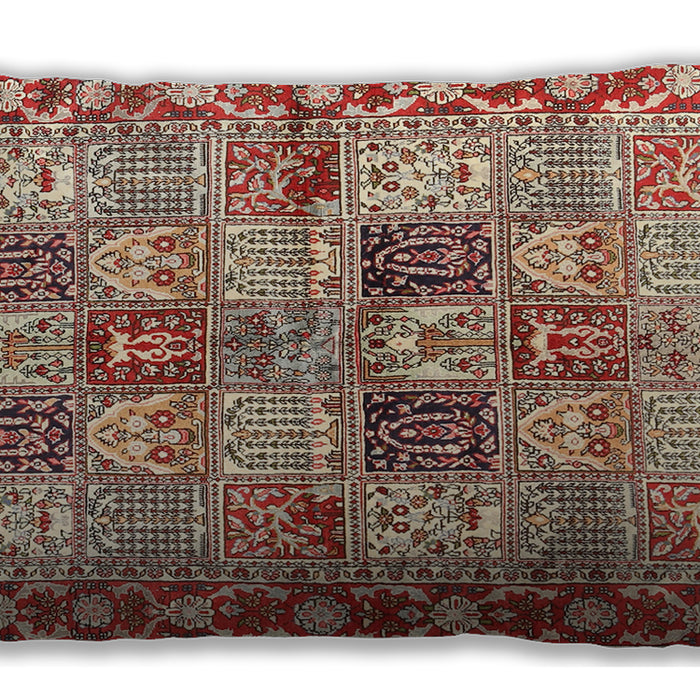 Traditional Classic Rectangular Brown Lumbar Throw Pillow, 13 inch by 19 inch, lbtr2968